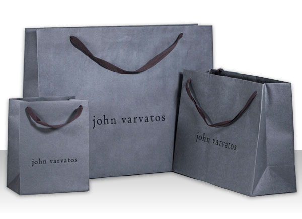 custom euro tote paper shopping bags john varvatos
