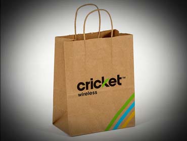 Cricket Wireless - Custom Paper Shopping With Twisted Paper Handle