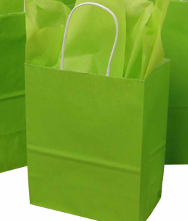 with Paper  Lime bags Handles White  Paper White Kraft  paper handles Bag shopping kraft with  Shopping