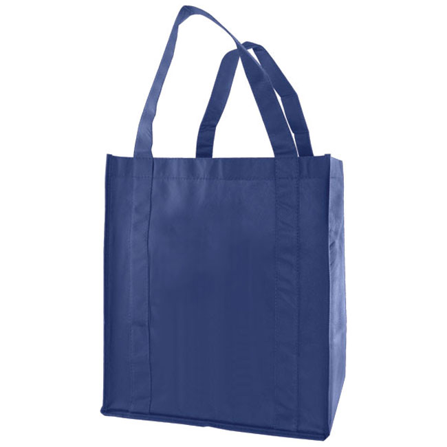 Non-Woven Grocery Tote Bag Navy Blue - 12